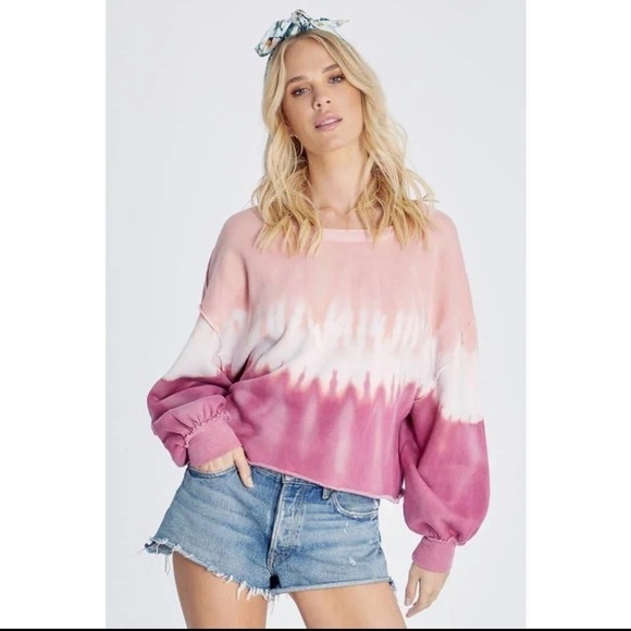 NEW Wildfox Olivia Sweatshirt Ruby Dove Dye Sweater - Picture 1 of 10